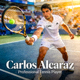 Portrait of professional tennis player Carlos Alcaraz